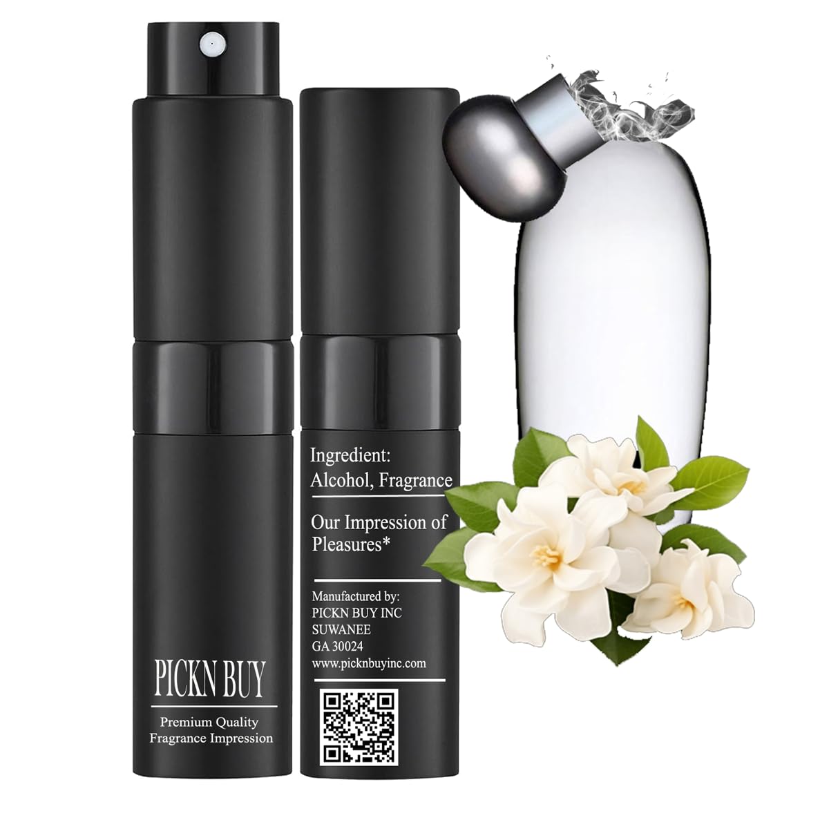 PICKN BUY Luxury Perfume for Women 0.34 Fl oz, Scent Compatible to Pleasures Perfume, Made in USA, Long-Lasting Spray Comes in Refilable Bottle