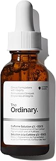 The Ordinary Caffeine Solution 5% + EGCG, Depuffing Eye Serum for Dark Circles and Tired Eyes