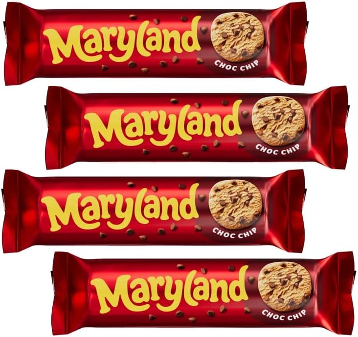 Maryland Chocolate Chip Cookies Bundle | Perfect afternoon tea biscuits | Chocolate Chip Biscuits | Perfect biscuits for gifting | Biscuits for HIM & HER | Available for Hampers (200g x 4 Packs)
