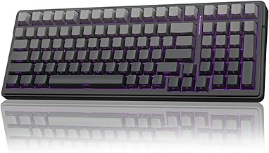 AULA F99 Pro Wireless Mechanical Keyboard,Gasket Hot Swappable Custom Keyboard,RGB Backlit,Pre-lubed Linear Switches,Side Printed PBT Keycaps,2.4GHz/USB-C/BT5.0 Mechanical Gaming Keyboard