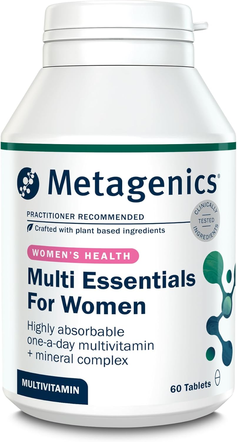Metagenics Multi Essentials for Women Multivitamin with Iron - 29 Vitamins & Minerals for Women - Vegetarian and Vegan - 60 Tablets