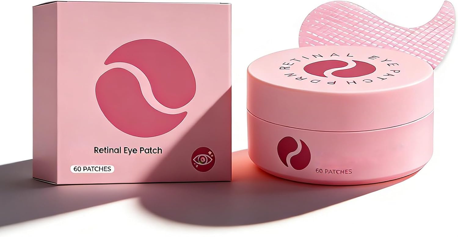 PDRN Retinal Eye Patches, Under Eye Patches for Puffy Eyes & Dark Circles, Moisturizing Nourishing Eye Mask for Women, Suitable for All Skin Types (1PC)