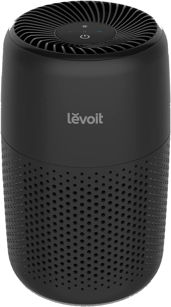 LEVOIT Air Purifiers for Bedroom Home, AHAM VERIFIDE, 3-in-1 Filter with Fragrance Sponge for Better Sleep, Filters Smoke, Allergies, Pet Dander, Odor, Dust, Office, Portable, Core Mini-P, Black