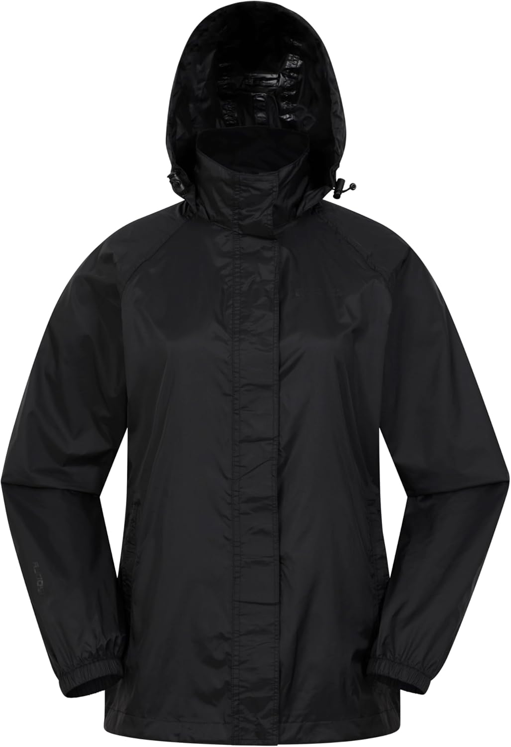 Mountain Warehouse Pakka Womens Waterproof Packable Jacket - Foldaway Hood Jacket, Ladies Coat, Lightweight Rain Jacket - For Spring Summer, Walking, Travelling