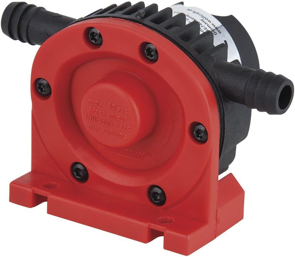 wolfcraft Pump with Plastic Casing (1300 l/h) I 2202000 I for Pumping Liquids with a Power Drill