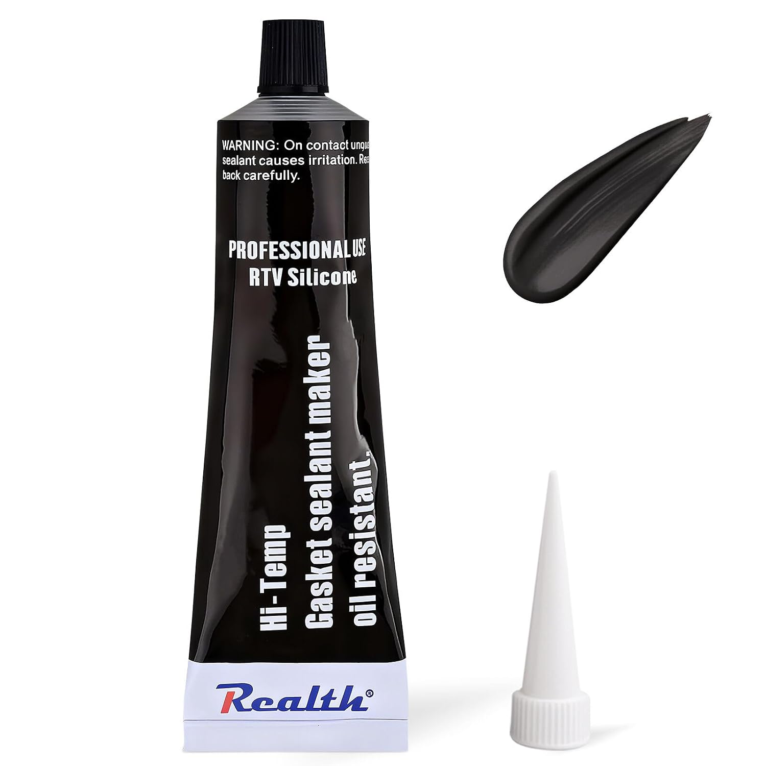 Realth Silicone Gasket Maker 1 PC 100g Black RTV for Automotive