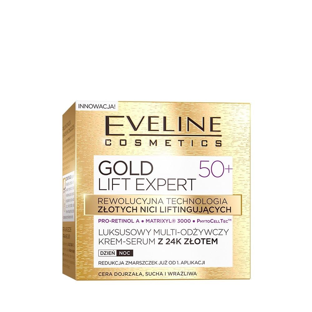 Eveline Cosmetics Gold 24karat Gold Lift Expert Strong Anti-Wrinkle Firming Cream Day & Night 50 + 50ml
