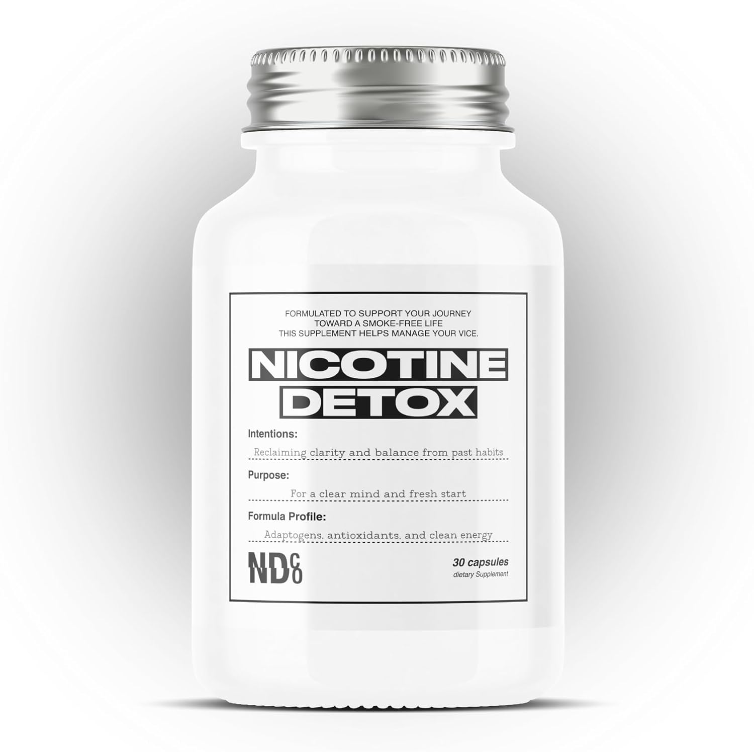 Powerful Nicotine Detox Cleanse - N-Acetyl Cysteine (NAC), Ashwagandha, Rhodiola | Craving Control, Mood Boost, Focus & Stress Relief | for Smokers & Vapors | Break The Addiction by NDCO