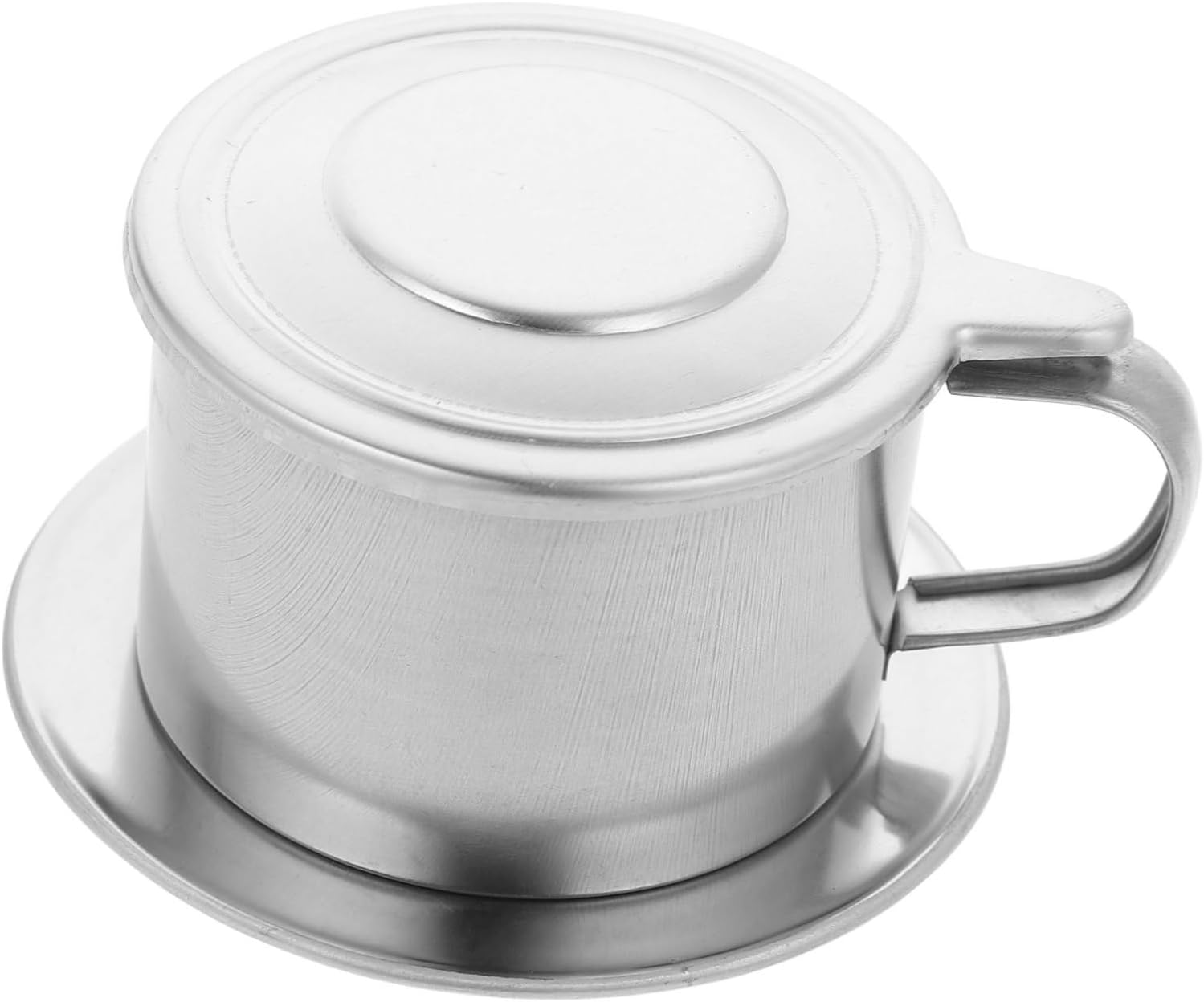 Mobestech Stainless Steel Traditional Vietnamese Coffee Drip Pot Reusable Single Serve Kitchen Brewer for Home and Office Use User Friendly Design with Accurate Filtration and Elegant