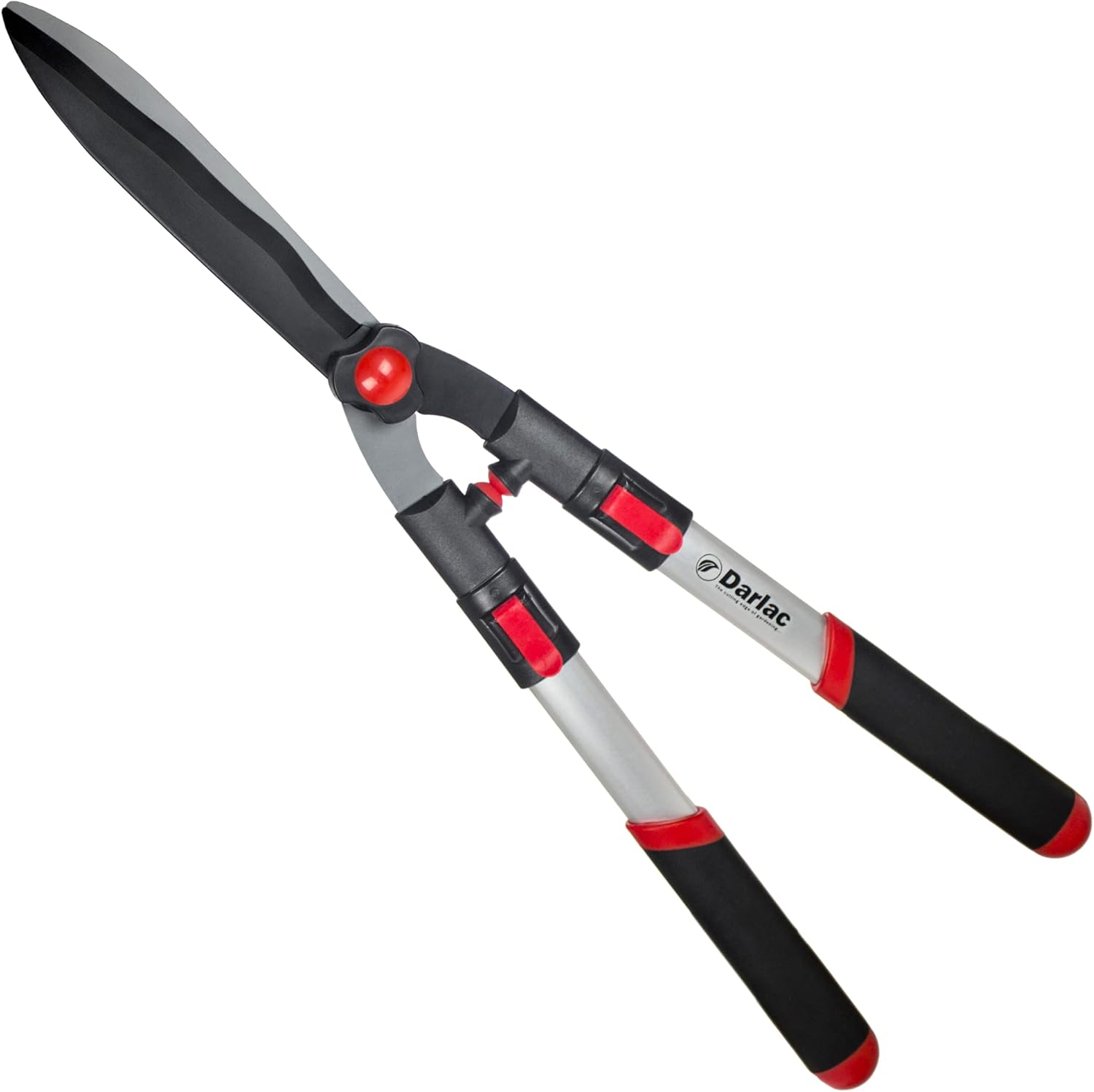 Darlac Telescopic Hedge Shear - Extendable Handles Adjust to Exact Length Required - Super Lightweight Approx 1kg - Razor Sharp Blade Ideal for Hedge Trimming, Green Growth & Light Woody Growth