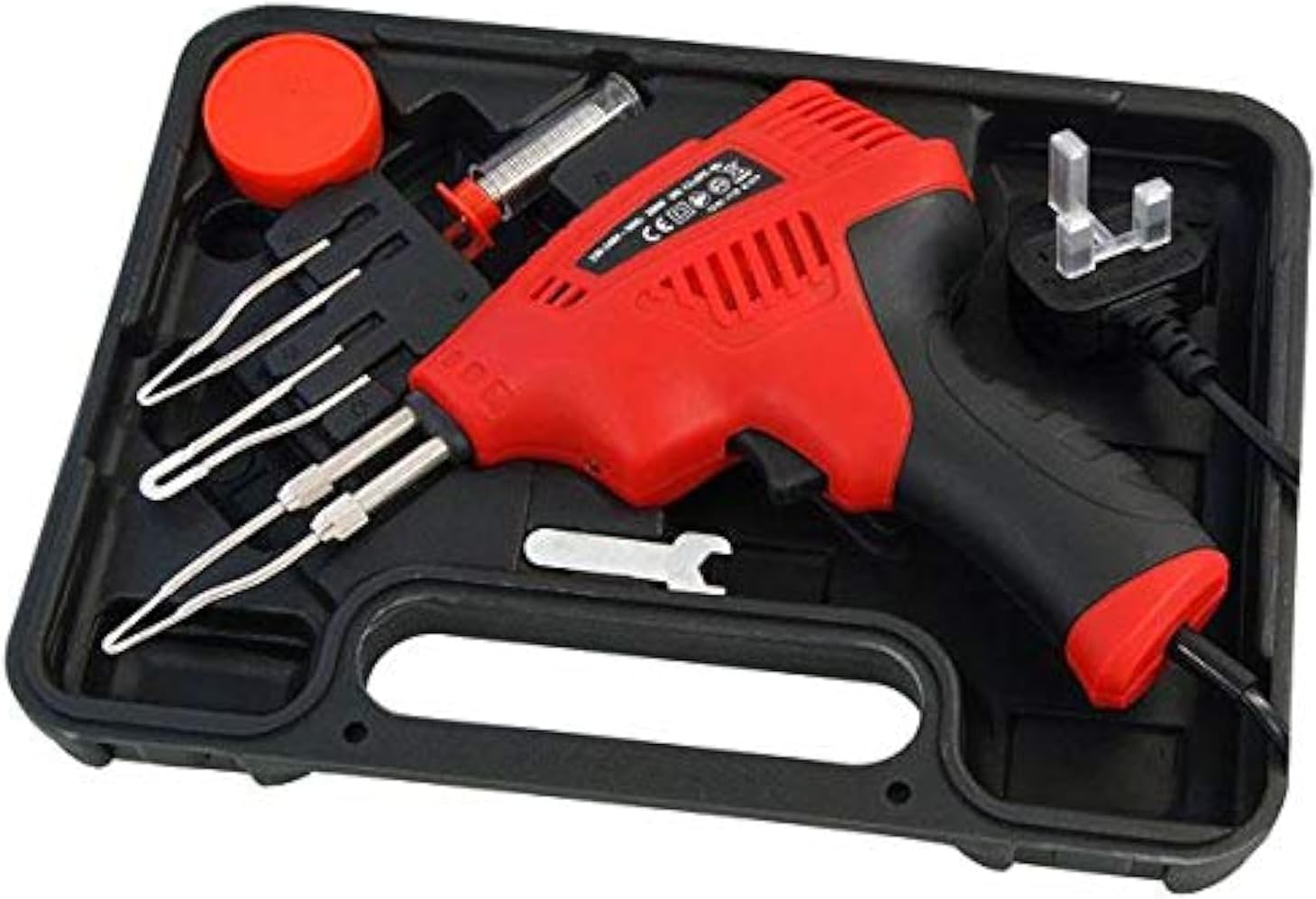 Neilsen CT1842 230V Soldering Gun Kit – 200W, 50Hz, LED Light, Extra Tips & Solder, Ideal for Electrical & DIY Repairs