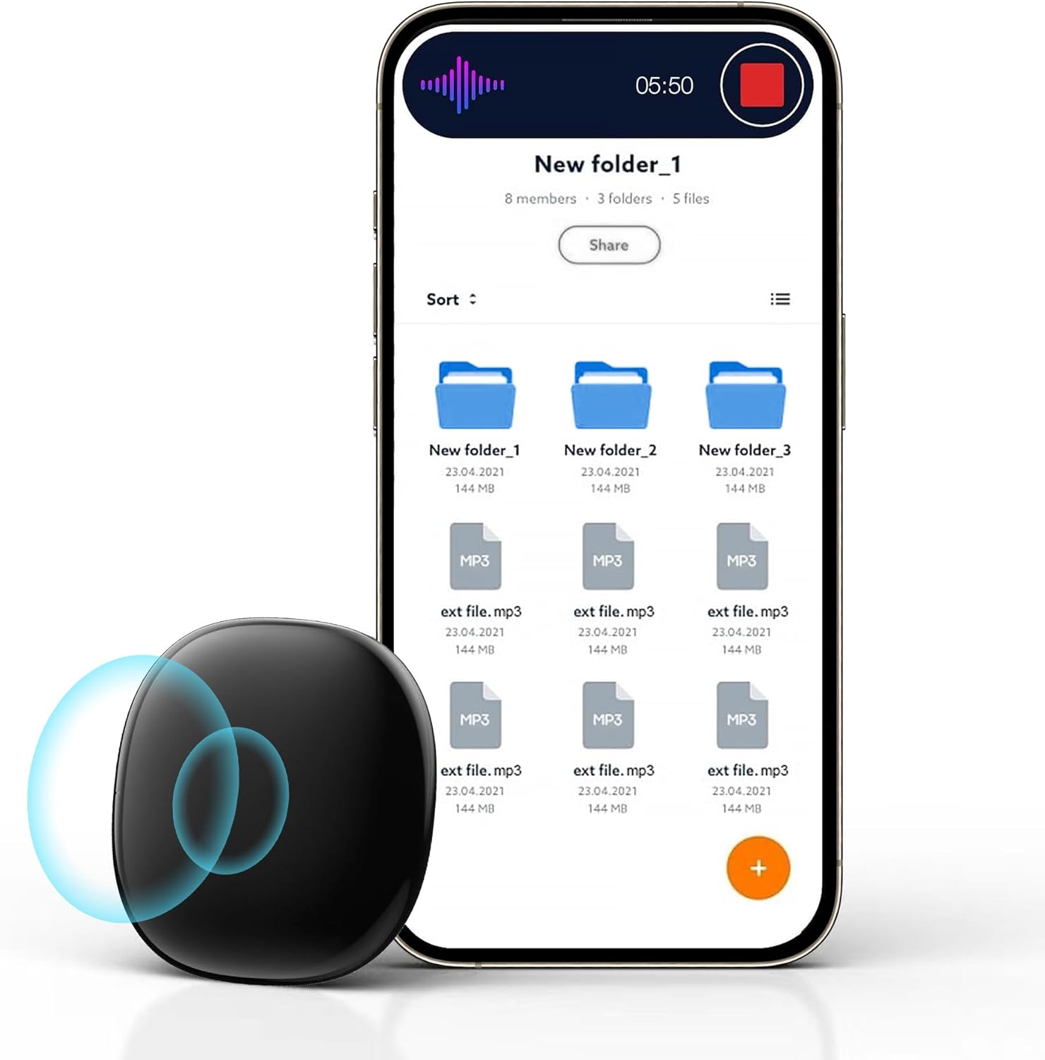 YKLG Voice Activated Recorder,128gb Mini Voice Recorder with Noise Reduction, Portable Digital Voice Recorder for Students/Creatives/Meetings/Travel/Business/Learning/Education/Interviews/Diary