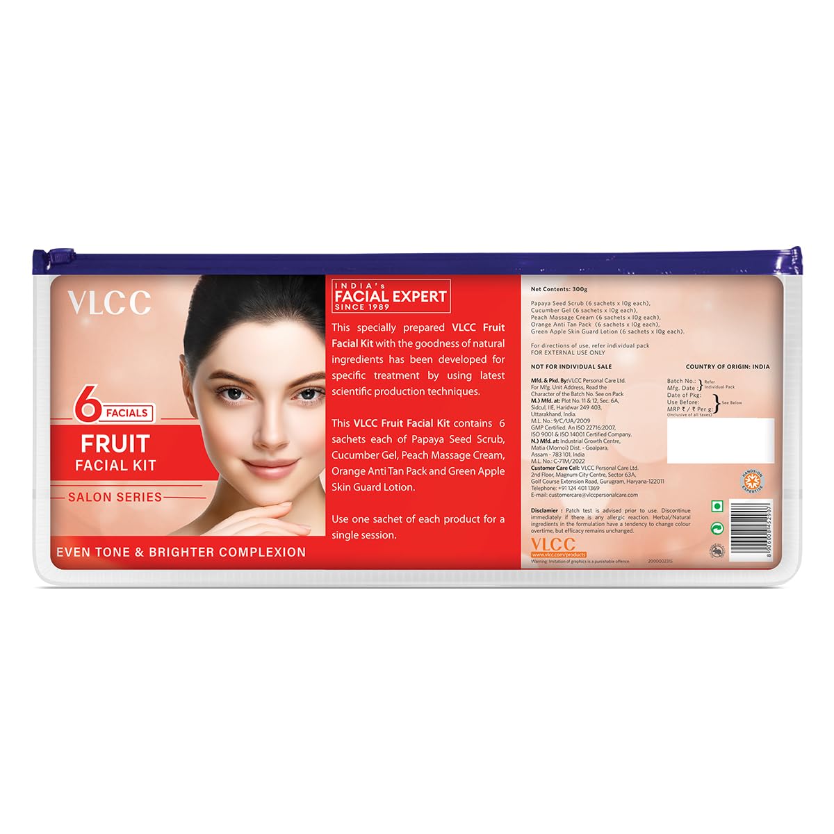 VLCC Professional Salon Series Fruit Facial Kit 5x10g