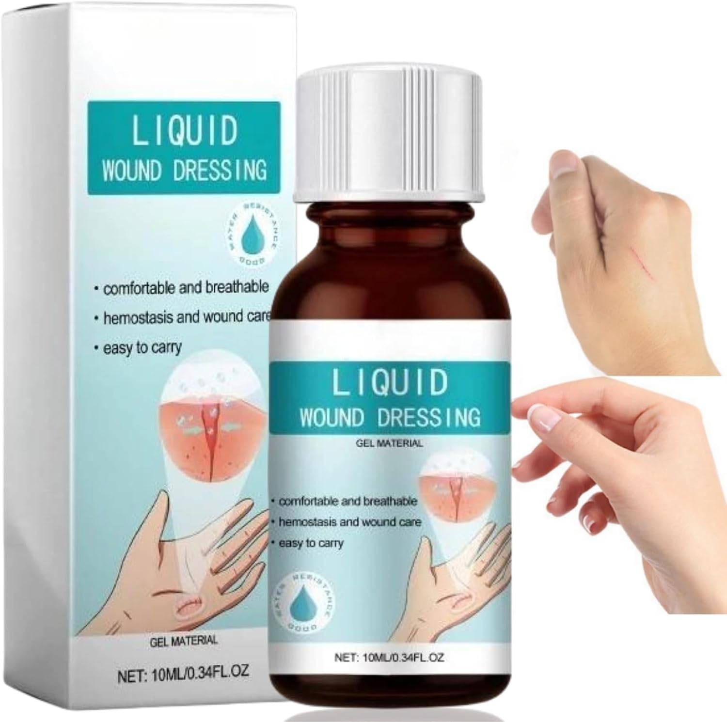 Skin Liquid Plaster Gel,Liquid Glue,Waterproof Spray Plasters,Transparent Waterp/roof Gel Wound Stick Protective,Quick-Drying Dressing for Protection Film,Waterproof and Breathable Quick-Dry