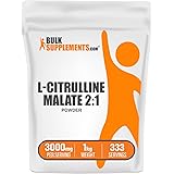BulkSupplements.com L-Citrulline Malate 2:1 Powder - L Citrulline Malate Supplement, Citrulline Malate Powder - Unflavored & Gluten Free - 3g per Servings, 1kg (2.2 lbs) (Pack of 1)
