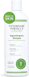 Veterinary Formula Clinical Care Hypoallergenic Shampoo for Dogs and Cats, 16 oz – No Harsh Ingredients – Fragrance-Free Pet Shampoo for Allergies and Sensitive Skin, Promotes Healthy Skin and Coat