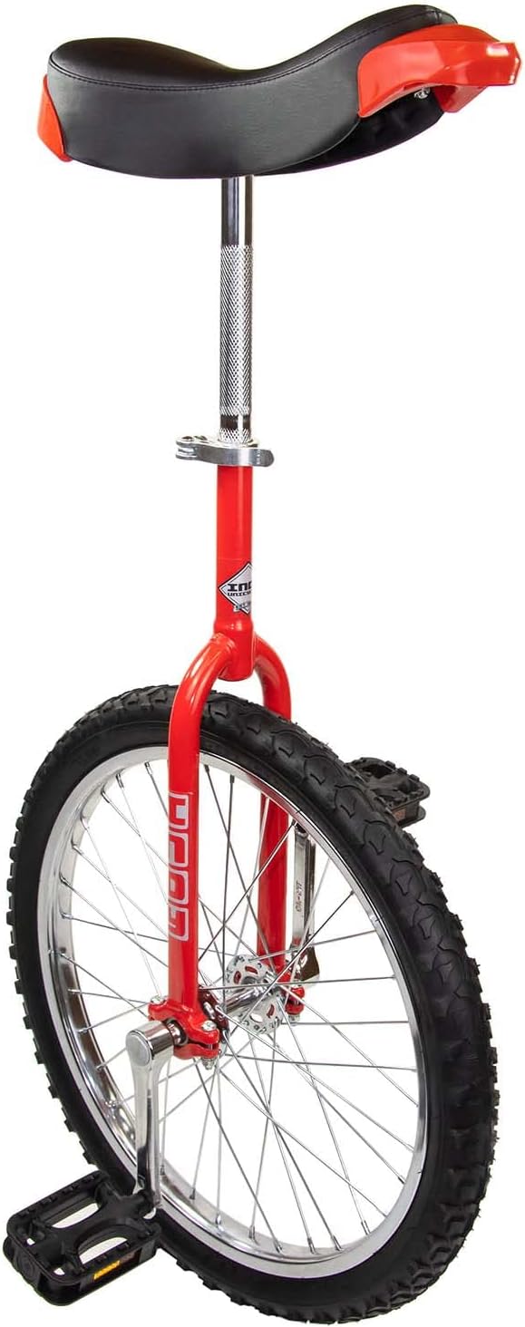 Indy Deluxe Unicycle 20 inch Single Wheel Unicycles | Ideal for both Children and Adults | One Wheel Bike Tires Trainer Unicycle | Balance Cycling Exercise
