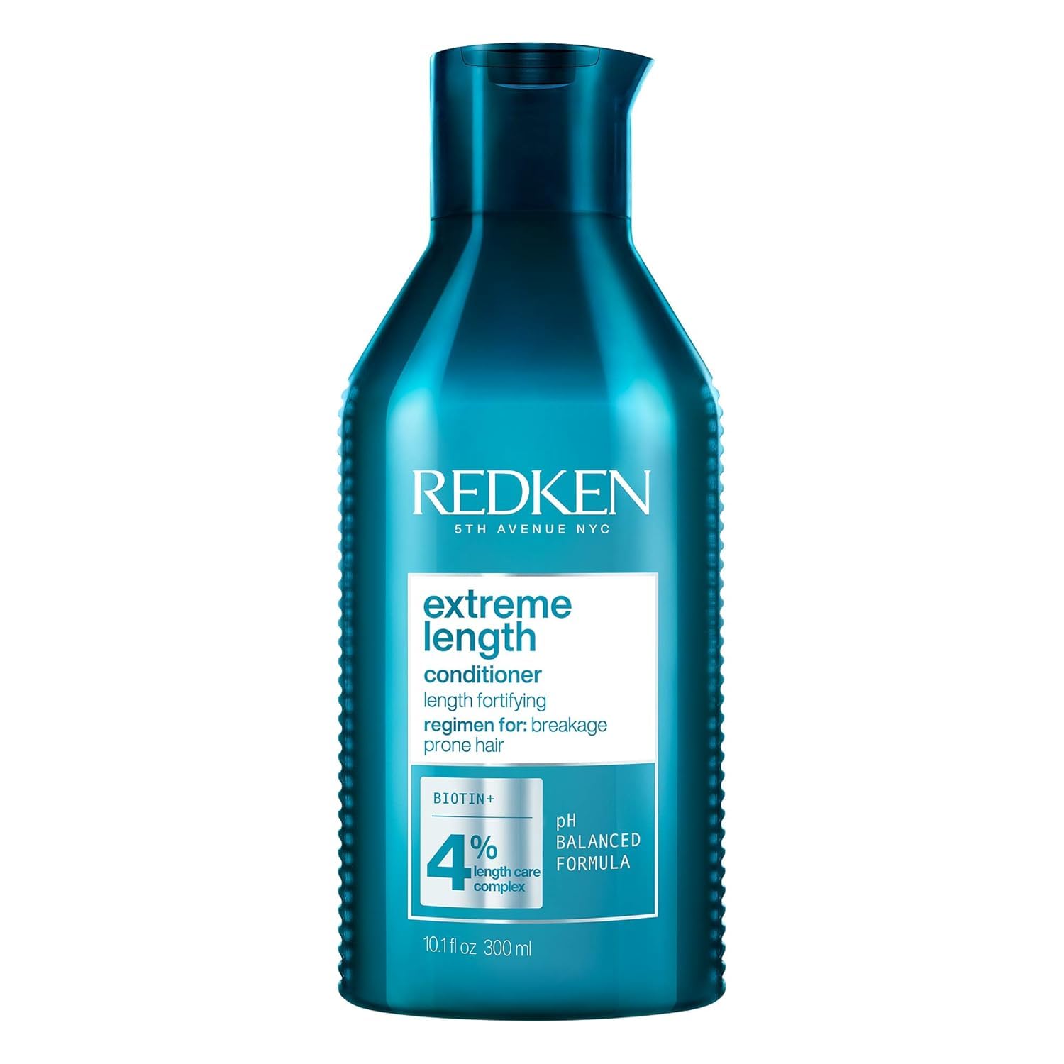 Redken Extreme Length Biotin Conditioner For Longer Hair – Promotes Healthy Hair Growth, Strengthens & Detangles Damaged Hair, Infused With Biotin & Castor Oil​