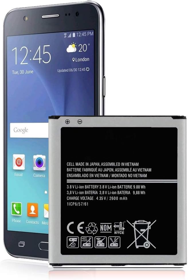 Galaxy J3 Battery, 2600mAh Li-ion Replacement Battery for Samsung Galaxy Grand Prime G530, Galaxy J5, Galaxy J3,J320A J320V EB-BG530BBC J5-G530P
