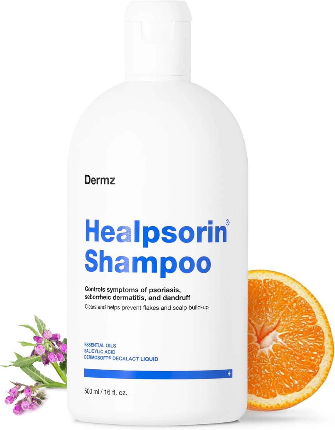 Healpsorin Psoriasis Anti Dandruff Shampoo. Flaky Scalp Psoriasis Treatment. Helps with Eczema, Dermatitis & Itchy Dry Scalp. Salicylic Acid Shampoo. Contains Dermosoft® 1%. 500ml