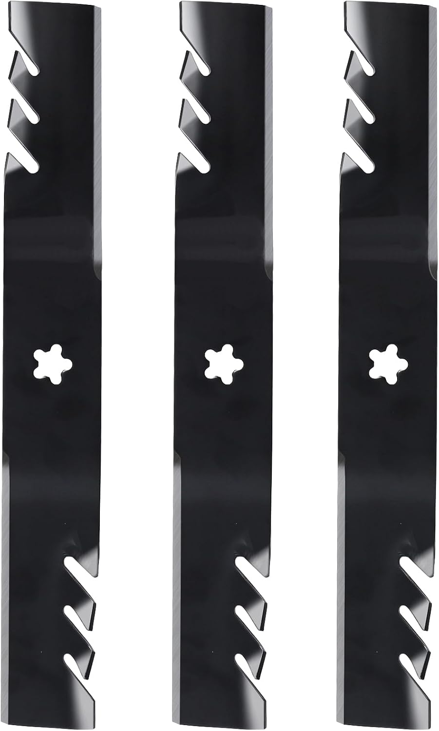 3 Pack Mower Blades for Many 54 in Deck 18-4/9" Length Compatible with Craftsman, Poulan, Husqvarna,Replaces for 532187255 532187756 187255 112053, 24541,187254,187256