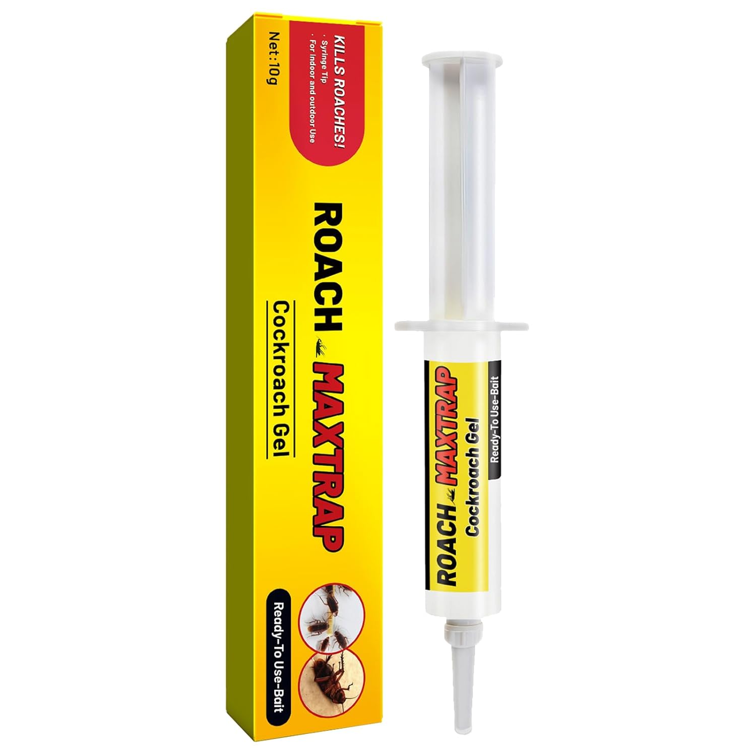 Powerful Cockroach Gel Bait Cockroach Eliminator for Toilet Bedroom Kitchen,Roach Trap Master,Safe and Harmless to People, Pets and Other Pests