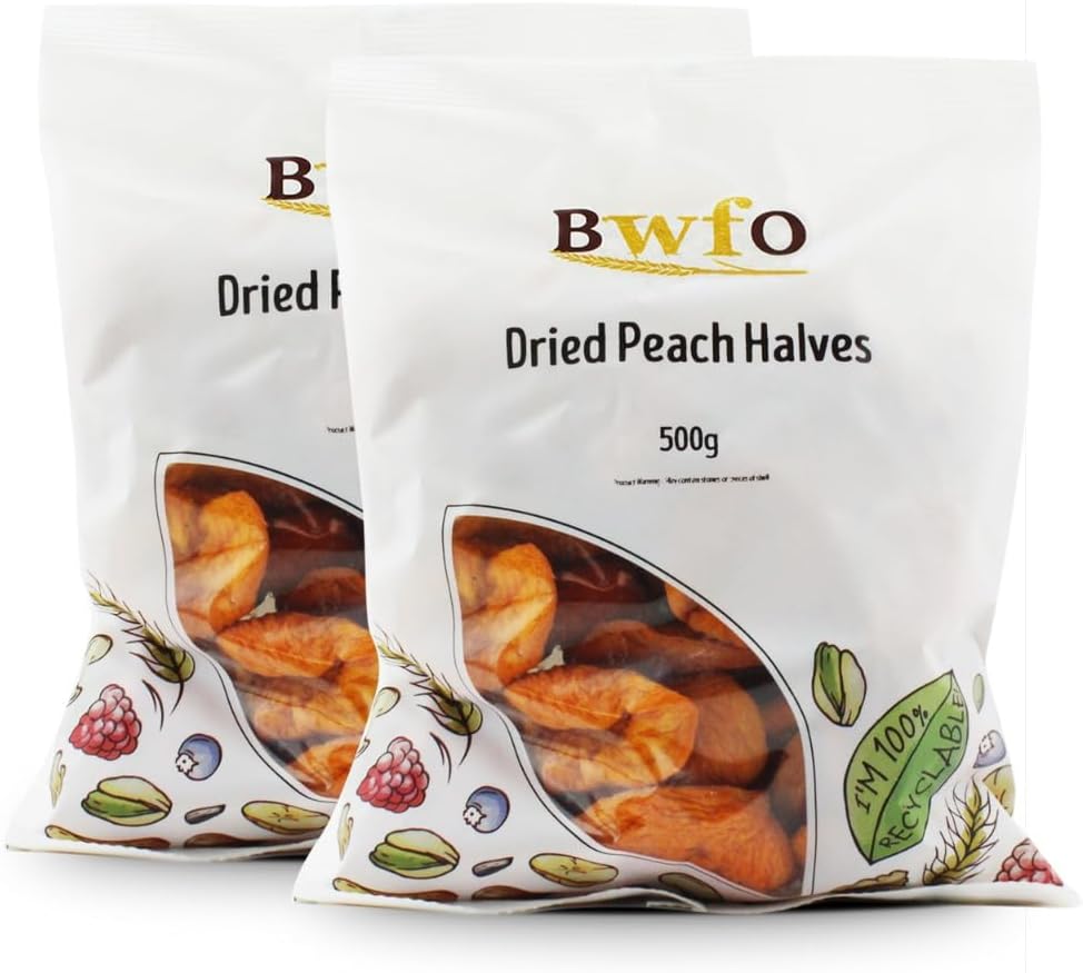 Peach Halves Dried 1kg (BWFO)