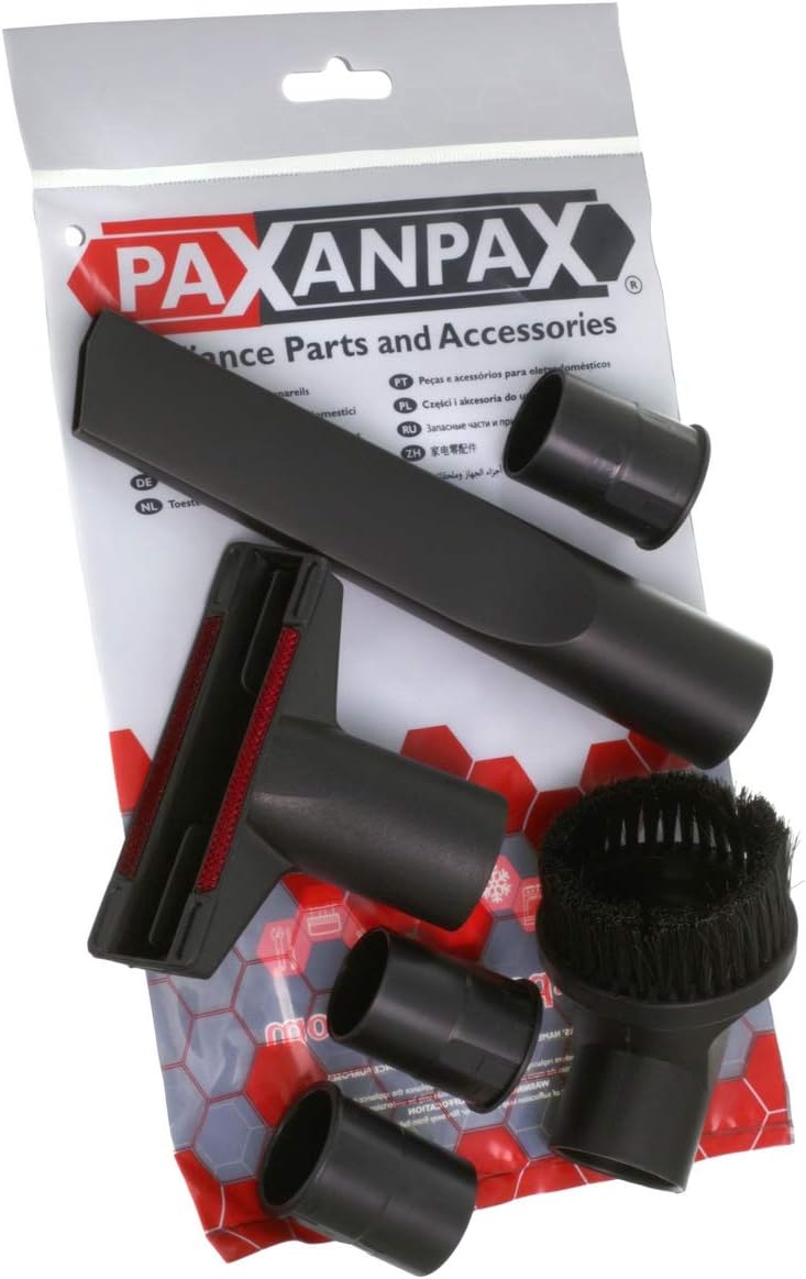 Paxanpax PFC922 Universal Vacuum Cleaner Tool Accessory Kit For 32 mm & 35 mm, Black,red