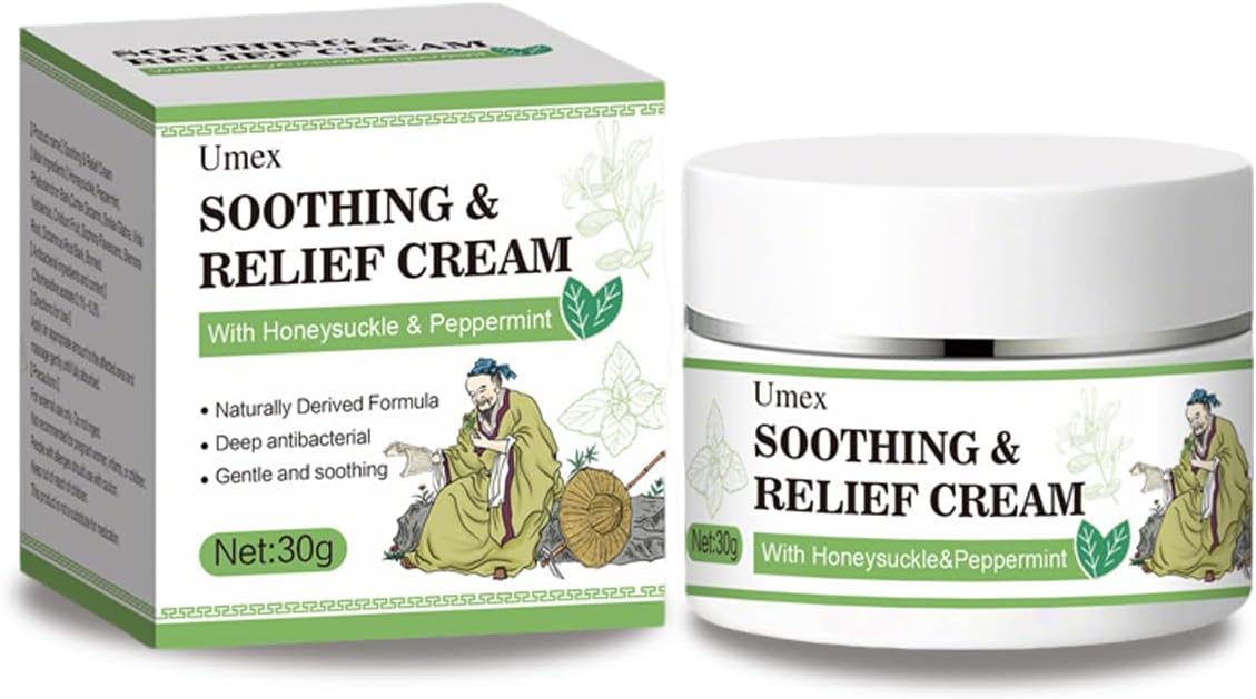 Soothing Relief Cream - Herbal Moisturizer for Sensitive Skin, Lightweight Hydration & Comfort, Refreshing Daily Skin Care-1bottle（30g/1.06oz）(1)