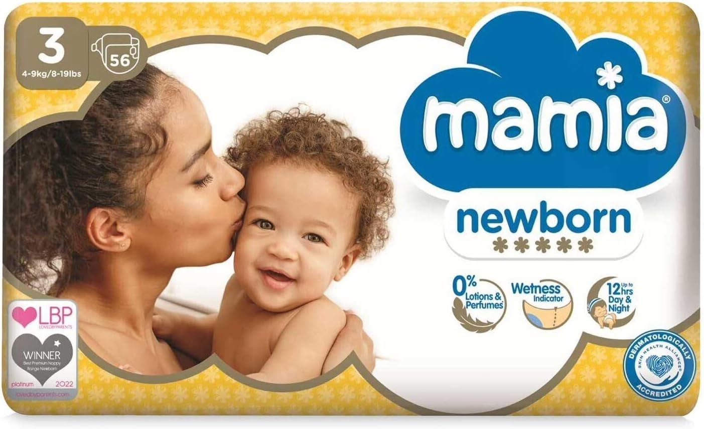 ALDI Mamia Ultra Dry Nappies Size 3 - Pack of 56