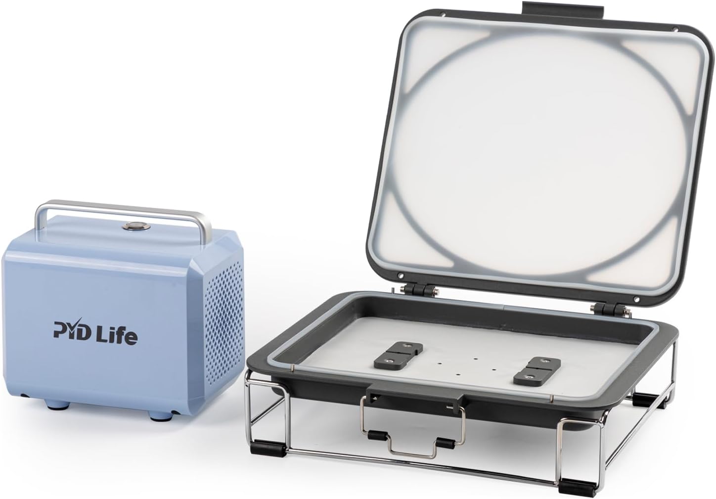 PYD Life Sublimation Oven Machine 25 L Accessories 3D Vacuum Sublimation Tray and Pump Set 80 W for Sublimation Blanks Phone Cases,Plates,Photo Slates,Ornaments Printing