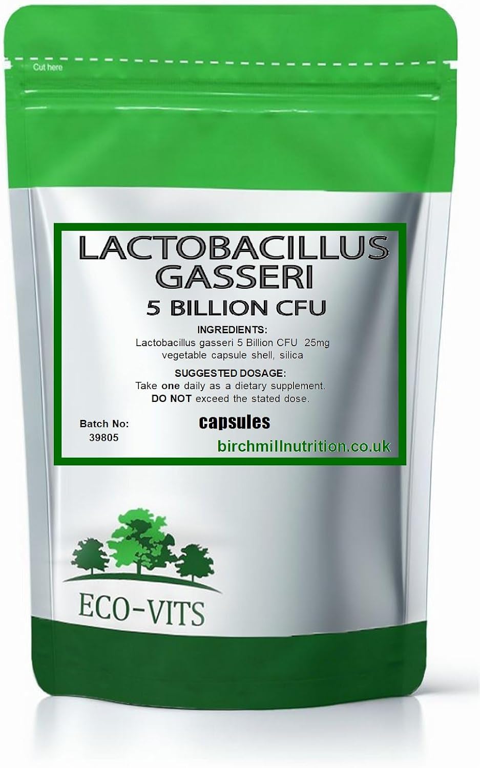 Lactobacillus Gasseri 5 Billion CFU (60 Capsules), Supports Digestive Health, Gut Balance & Immune Wellness