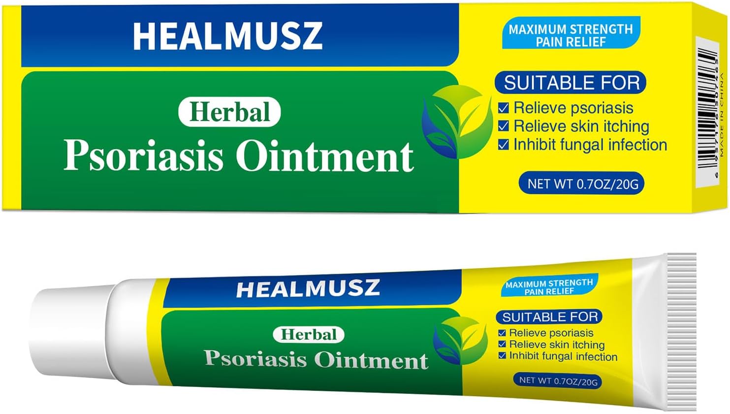Psoriasis Cream 20 g, Intensive Moisturiser for Dry, Flaky & Itchy Skin Relief, Soothes Protects Sensitive Skin, Fragrance Free