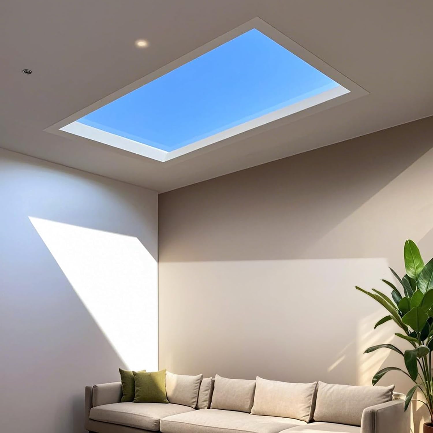 4x1 Ft Artificial Skylight, APP Control Smart Ceiling Light