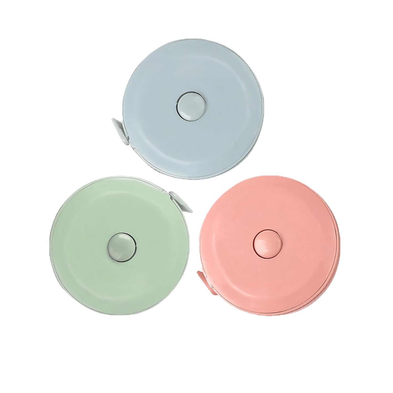 Senshuomy Dual Sided Body Waist Measuring Soft Tape,3PCS Measuring Tape for Body, Pocket Meter Tape Measure Retractable for Body Sewing Clothes Tailor 60 Inch / 150 cm