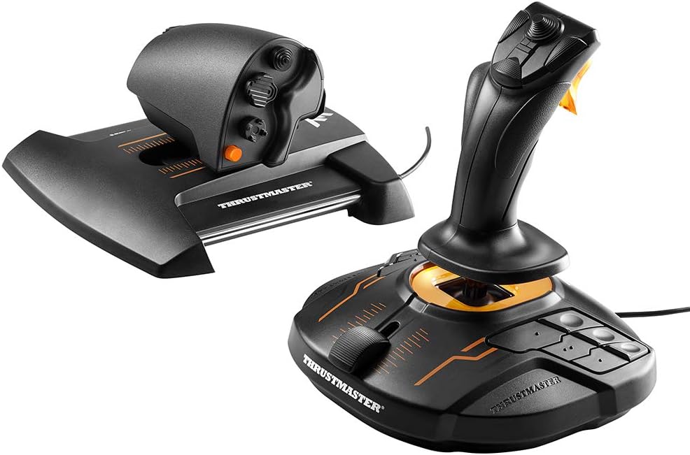 Thrustmaster T16000M FCS Hotas - Flight Control System with Joystick and Throttle, Featuring H.E.A.R.T HallEffect AccuRate Technology for PC