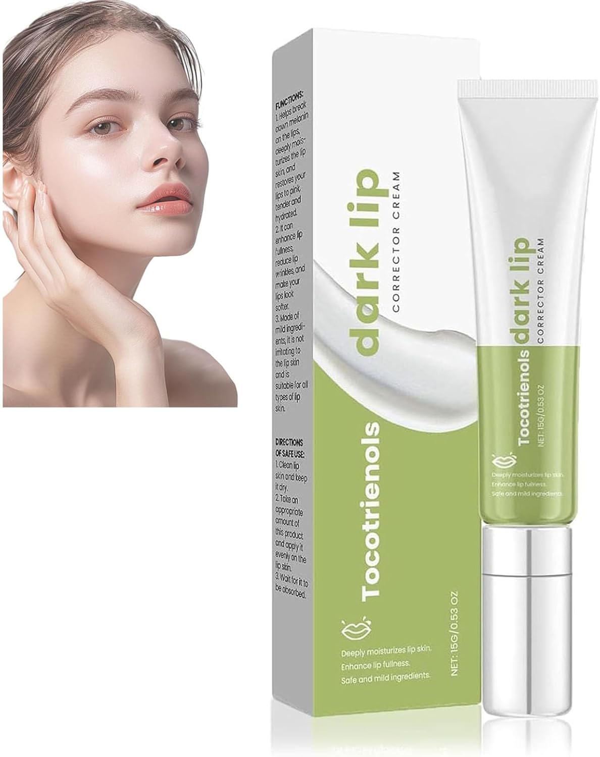 M avella Dark Lips Cream, M avella Dark Lip Corrector Cream, Lipfidence Lip Lightening for Dark Lips, Deep Hydrating & Nourishing, Unisex Formula (1pcs)