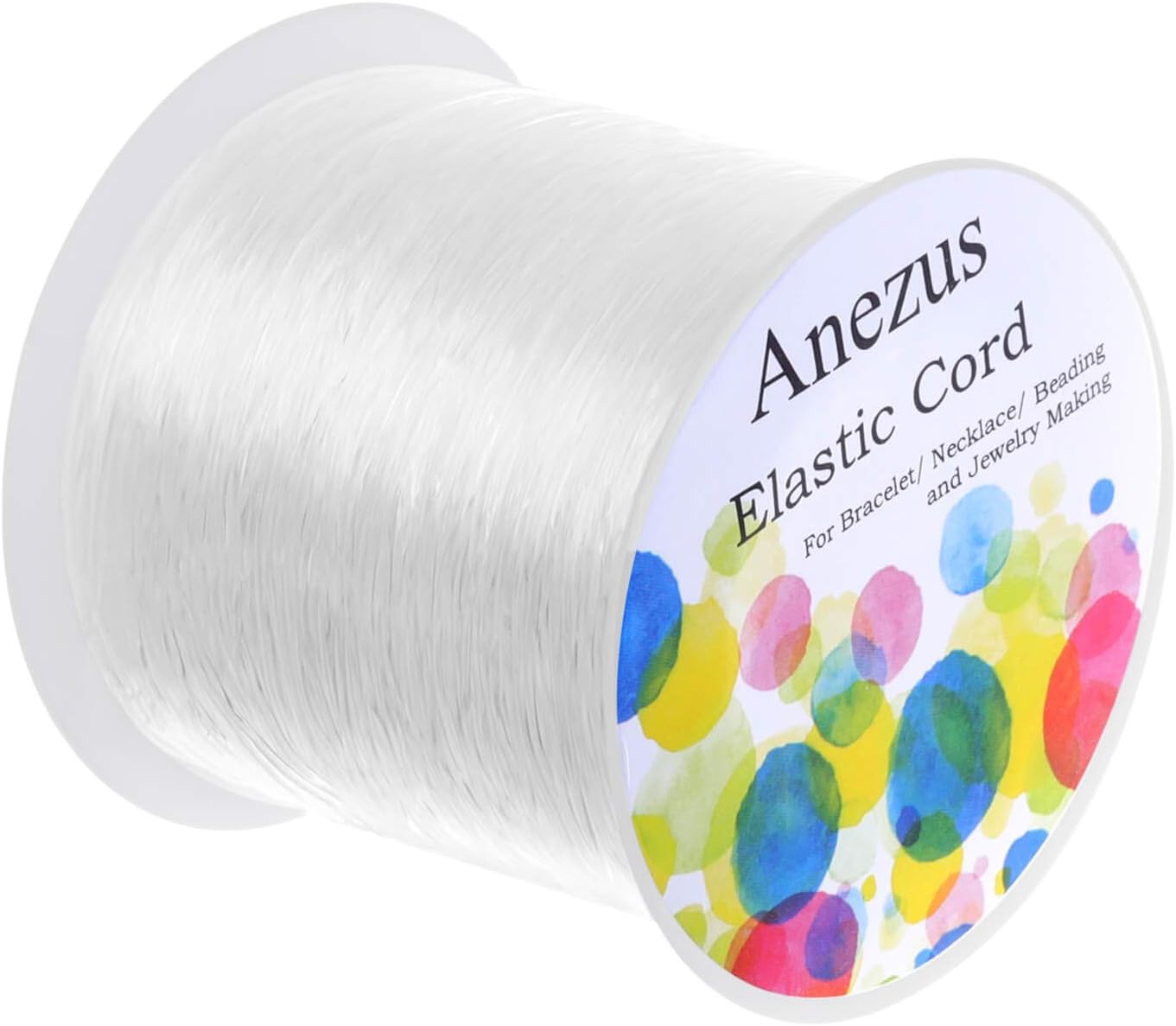 Elastic String for Bracelets, Anezus 1mm Elastic Bracelet String Beading String Jewelry String Stretch Cord for Bracelets, Jewelry Making, Beads