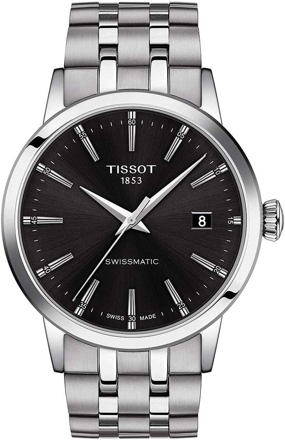 Tissot mens Classic Dream Stainless Steel Dress Watch Grey T1294071105100