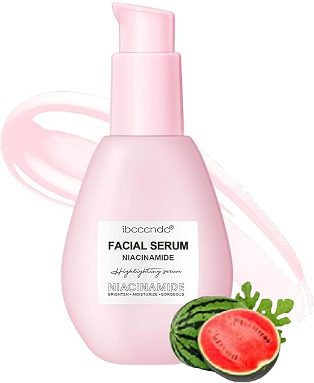 Brightening Serum for Face,Watermelon Serum Hydrating Glow Dew with Hyaluronic Acid, Moringa Oil + Vitamin E for Brightening Smoothing Dry Skin, Dark Spots Facial Serum(60ml)