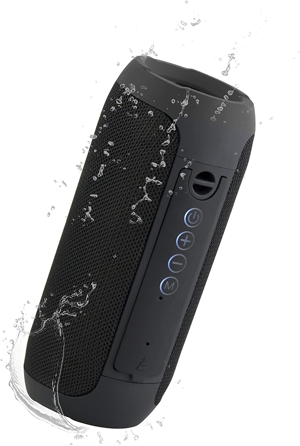 JVC Portable Wireless Speaker with Surround Sound, TWS Stereo Function, Bluetooth 5.0, Waterproof IPX5, up to 18-Hour Battery Life - SPSX3BT,Black