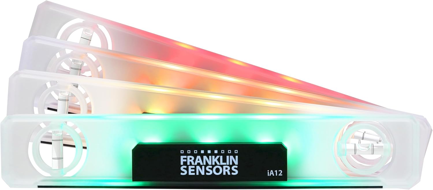 Franklin Sensors Light Level/Digital, Electronic, 12-inch Magnetic Torpedo Level, Vertical and Horizontal Leveler Tool with 2 Bubble Vials