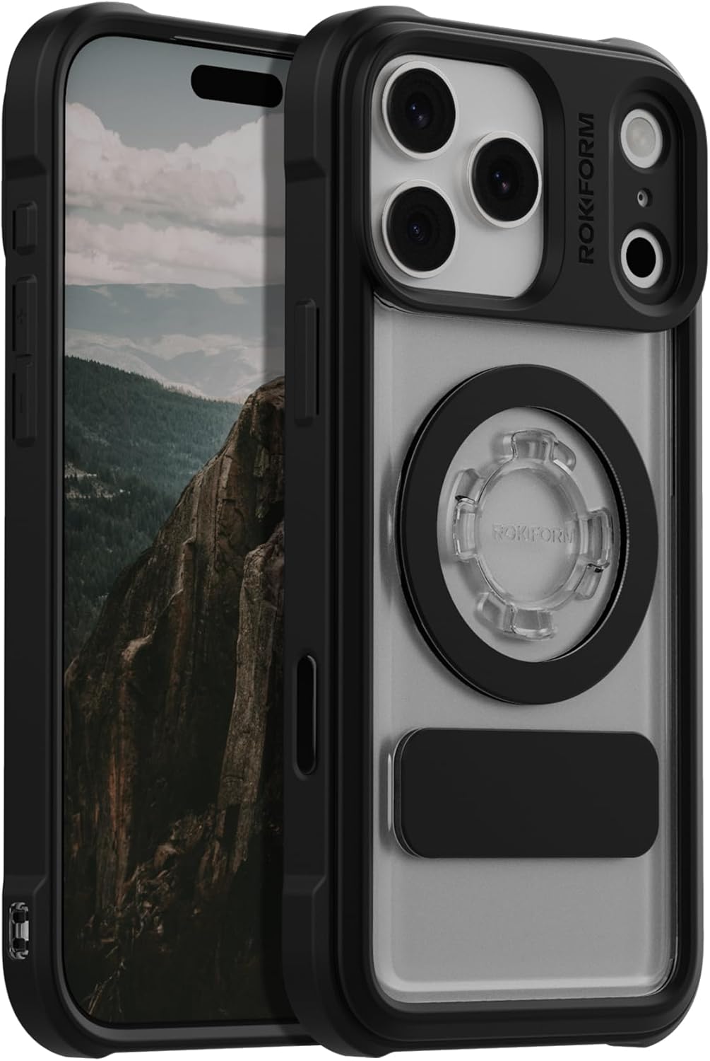 Rokform Crystal Case Compatible with iPhone 17 Pro Max, Magnetic Cover (Clear)