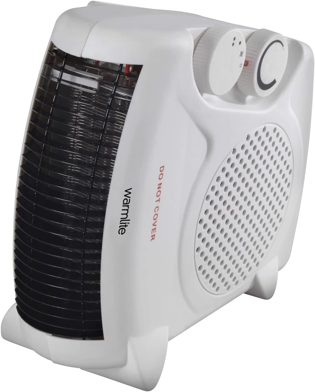 Warmlite WL44001 Thermo Fan Heater with 2 Heat Settings and Overheat Protection, 2000W, White