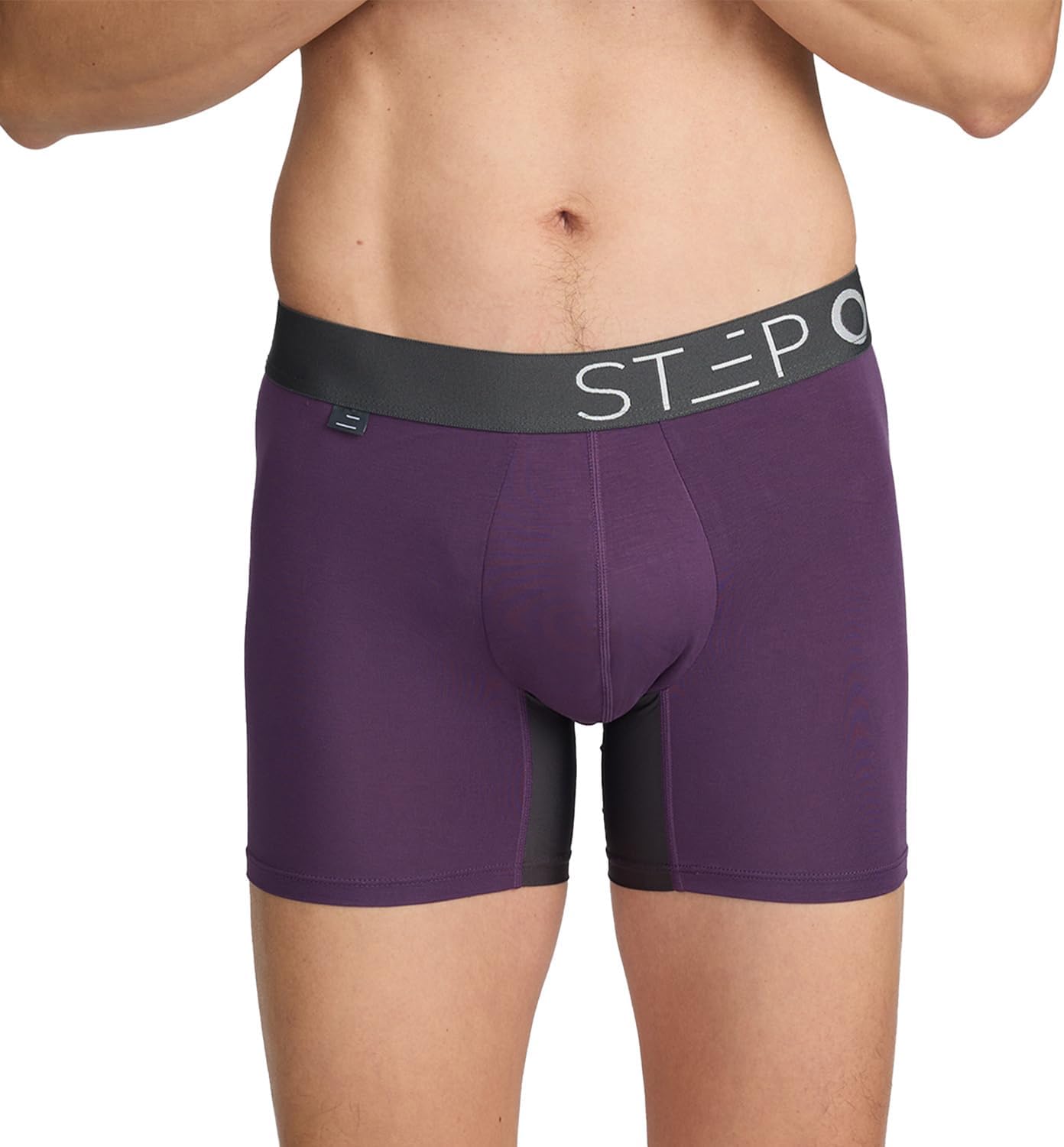 STEP ONE Mens Underwear Trunk Briefs, 1 Pair, Viscose from Bamboo Underwear, Moisture Wicking 3D Pouch + No Ride Up Trunks