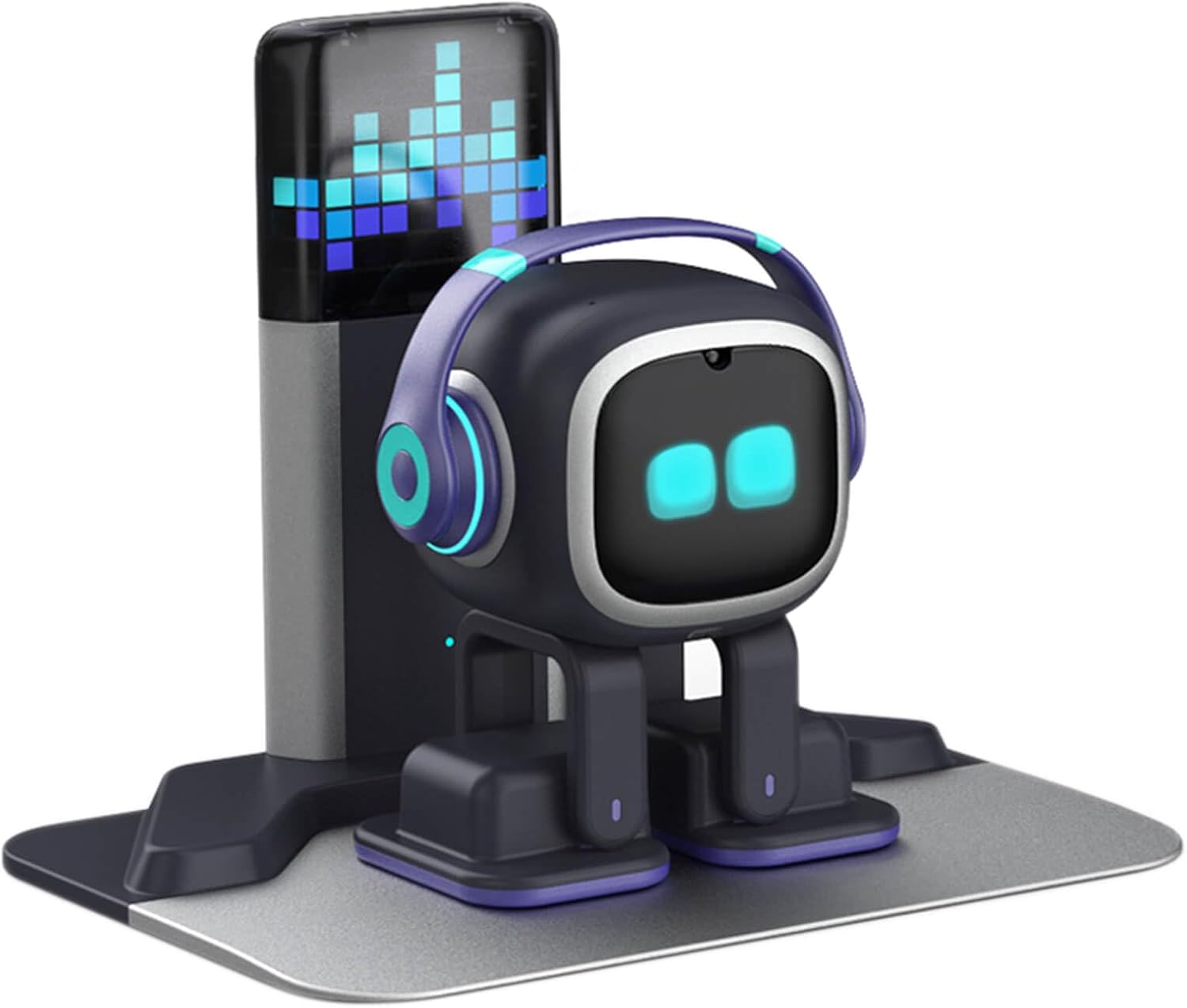 AI Desk Robot Companion - ChatGPT Enabled with Voice Commands & Dance Feature, Interactive Robot Pet with Personality, Comes with Charging Home Station
