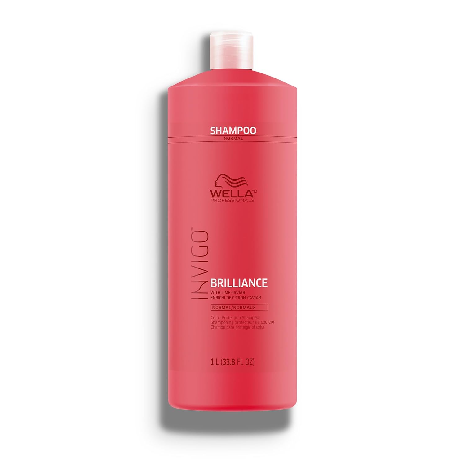 Wella Professionals Invigo Brilliance Shampoo for Fine/Normal Colored Hair, Intense Color Protection & Maintains Vibrancy, Formulated with Lime Caviar