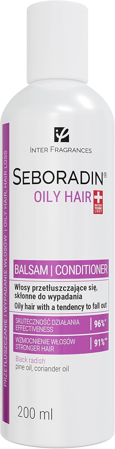 SEBORADIN OILY HAIR Balm for Greasy Hair 200 ml Vitamins and Natural Extracts for Thickening and Growth Natur Technology Hair and Scalp Treatment