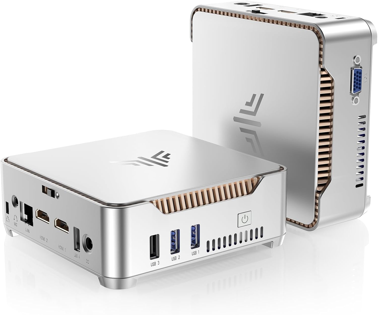 KAMRUI GK3 Plus Mini PC 16GB RAM 512GB M.2 SSD, Intel 12th Alder Lake N95 (up to 3.4GHz) Micro PC, 2.5''SSD, Gigabit Ethernet, 4K UHD, WiFi, BT, VESA/Home/Business Mini Desktop Computer