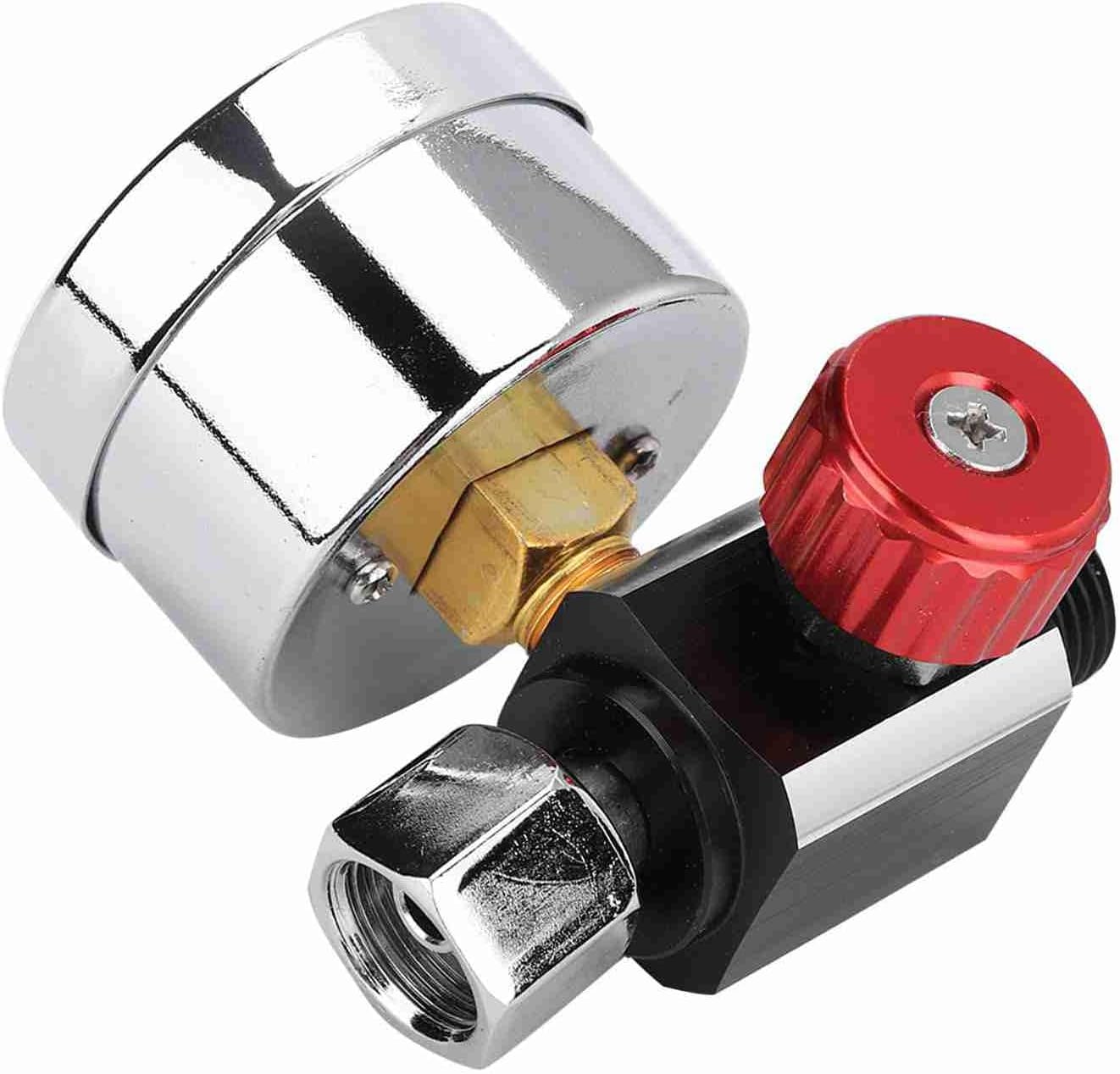 Spray Gun Pressure Gauge Regulator, Mini Paint Air Regulator Adjustable Spray Gun Air Regulator Hydraulics, Pneumatics & Plumbing Pneumatic Tool Accessories Instrument